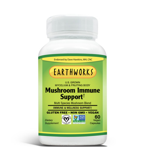 Mushroom Immune Support 60 Vcaps by Dave Hawkins' EarthWorks