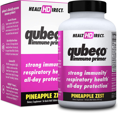 HealtHDirect Qubeco Immune Primer Pineapple Zest 56 Quick-Melt Tabs