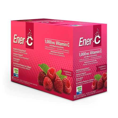 Ener-C 1,000 mg Vitamin C Raspberry 30 packets
