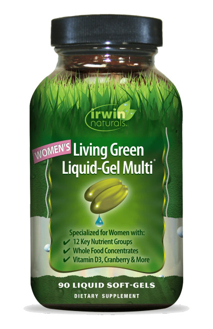 Irwin Naturals Women's Living Green Liquid-Gel Multi 90 SG