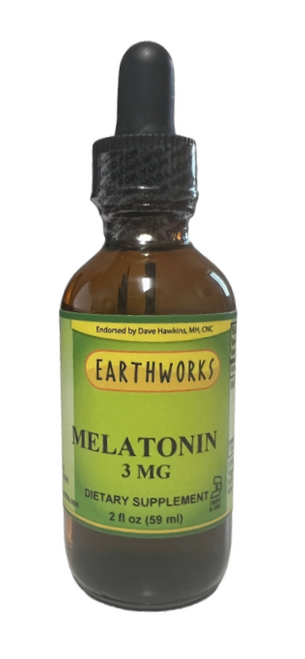 Melatonin 3 mg 2 oz by Dave Hawkins' EarthWorks