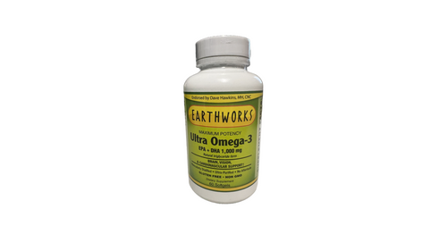 Dave Hawkins' EarthWorks Ultra Omega-3 1,000 mg 60 sg