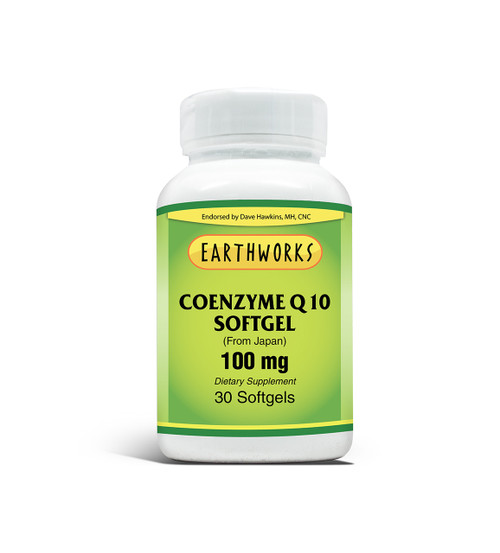 CO Q 10 100 mg 30 SoftGel by Dave Hawkins' EarthWorks