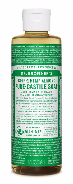 Dr. Bronner's Pure-Castile Liquid Soap - Almond 8 fl oz