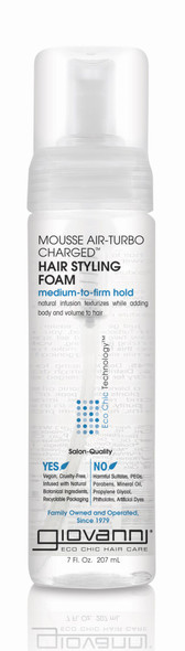 Giovanni Mouse Air-Turbo Charged Hair Styling Foam 7 oz