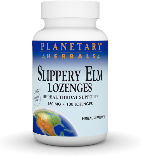 Planetary Herbals Slippery Elm - Tangerine 100 Lozenges