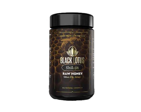 Black Lotus Raw Shilajit 7.5 g Wildflower Honey 150 ml