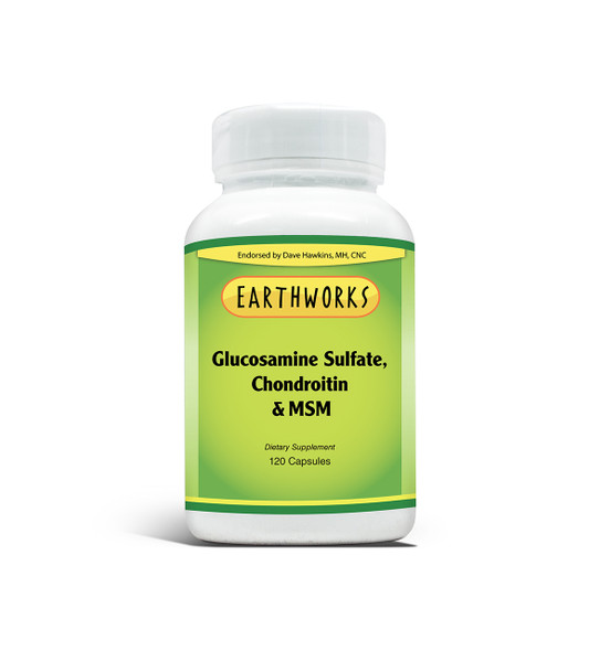 Glucosamine-Chondroitin-MSM 120 Caps by Dave Hawkins' EarthWorks