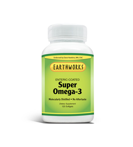 Super Omega-3 Fish Oil by Dave Hawkins' EarthWorks 120 Caps