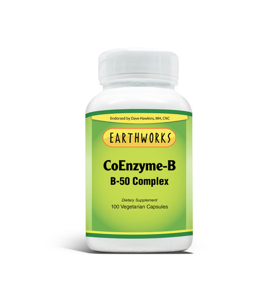 Dave Hawkins' EarthWorks PL Vitamin Coenzyme-B-50 B-Complex 100 Vcaps