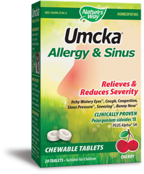 Nature's Way Umcka Allergy Sinus 20 Tabs
