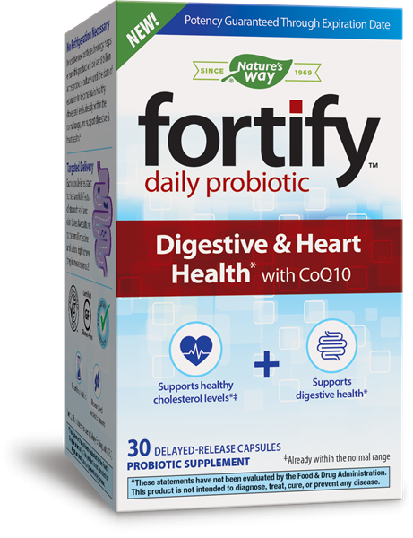 Nature's Way Fortify Optima Digestive & Heart Health - 30 Caps