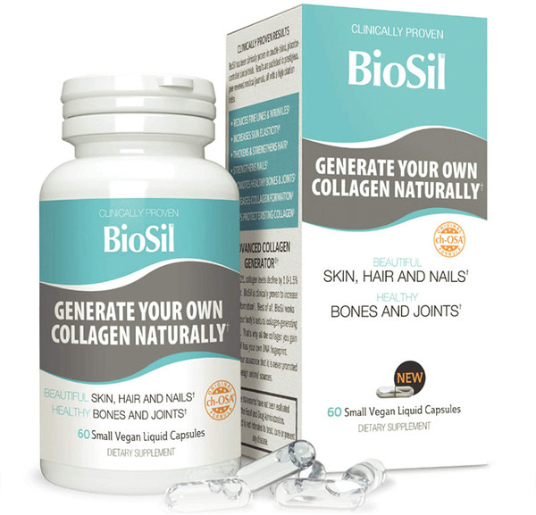 BioSil Skin, Hair, and Nails and Healthy Bones and Joints 60 Liquid Caps