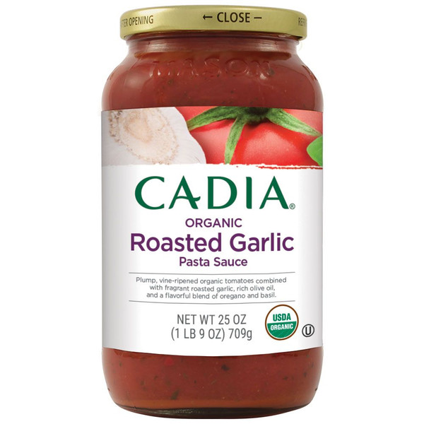 Cadia Org Roasted Garlic Pasta Sauce 25 oz