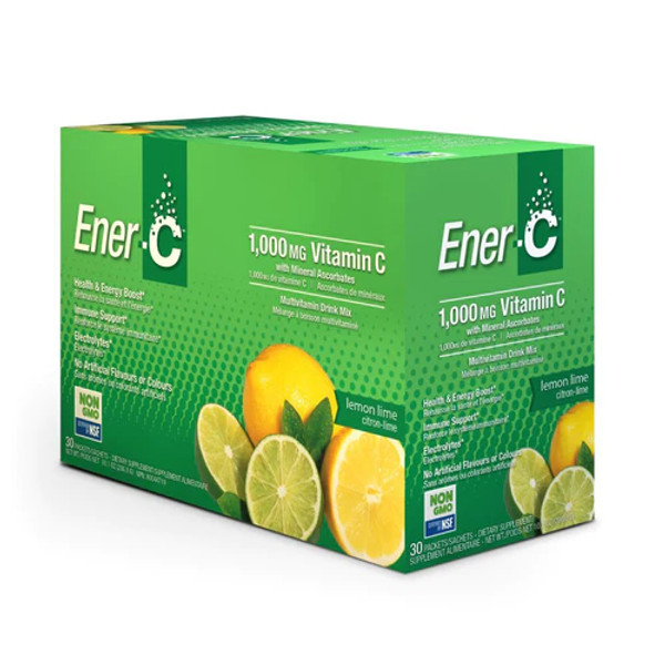 Ener-C 1,000 mg Vitamin C Lemon Lime 30 packets