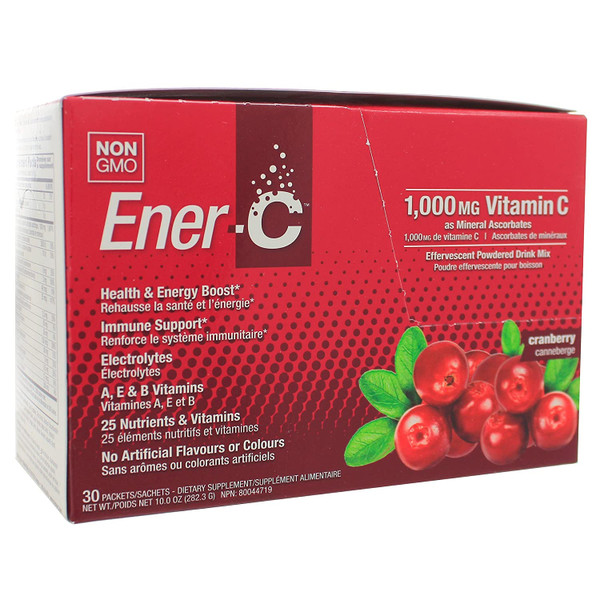 Ener-C 1,000 mg Vitamin C Cranberry 30 packets