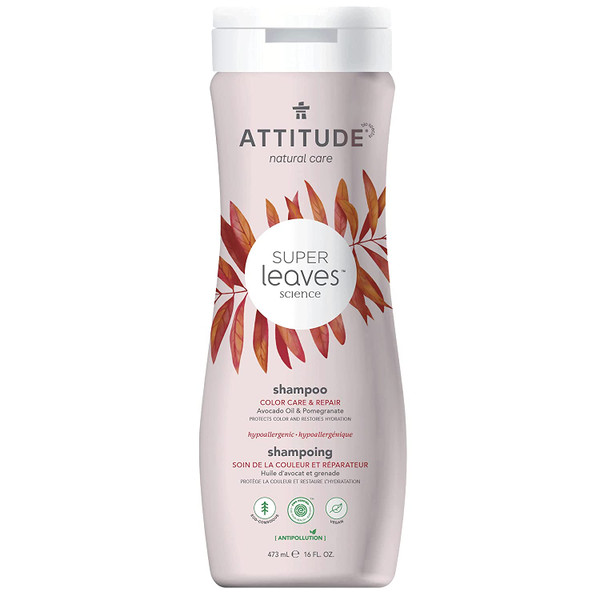 Attitude Shampoo Color Care & Repair Avocado Oil & Promegranate 16 oz