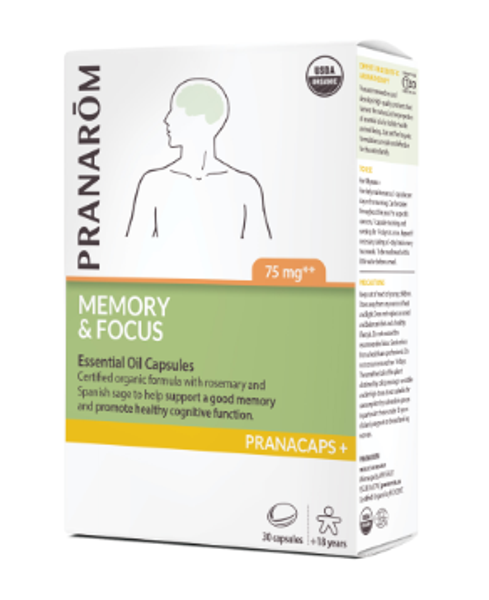 Pranarom Memory & Focus 75 mg 30 caps