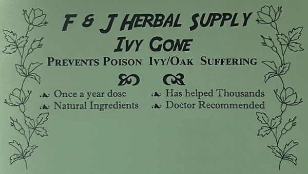F&J Herbals Ivy Gone Poison Ivy cap