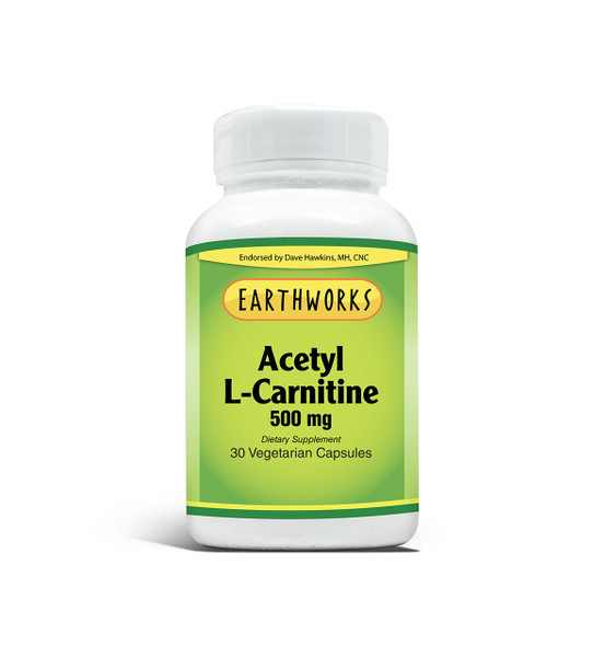 Acetyl L-Carnitine 500 mg 30 V-Cap by Dave Hawkins' EarthWorks