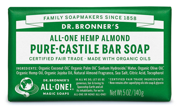 Dr. Bronner's Pure-Castile Bar Soap - Almond