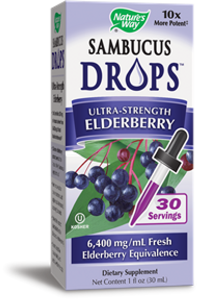 Nature's Way Sambucus Elderberry Drops 1 oz