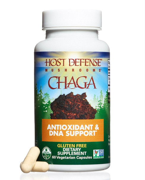 HOST DEFENSE Chaga Capsules - 60 Vcaps