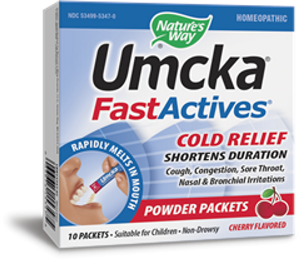 Nature's Way Umcka FastActives Cherry ColdCare 10 Packets