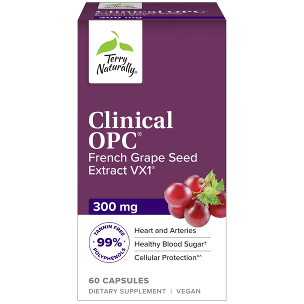 Terry Naturally Clinical OPC French Grape Seed - 60 Caps