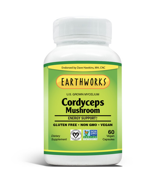 Cordyceps Mushroom 60 Vcaps by Dave Hawkins' EarthWorks