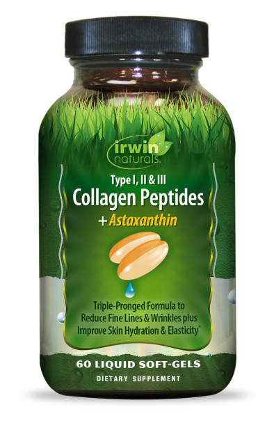 Irwin Naturals Collegen Peptides + Astaxanthin 60 sg