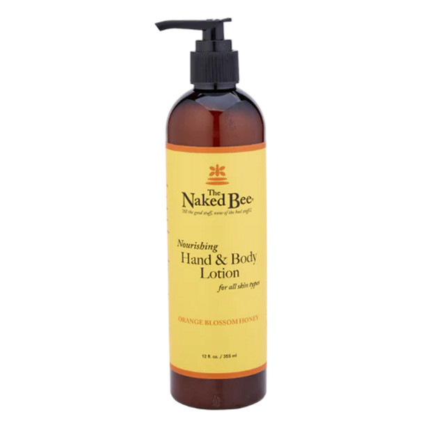 The Naked Bee Hand & Body Lotion Pump - Orange Blossom Honey 12 oz