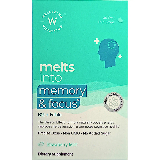 Wellbeing Nutrition Memory & Focus 30 melts