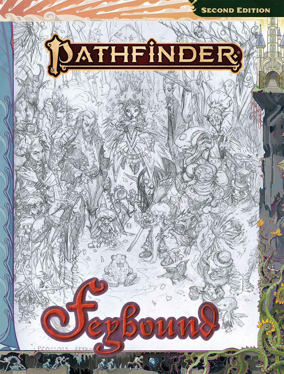 Pathfinder Feybound Sketch Cover -  Paizo Publishing
