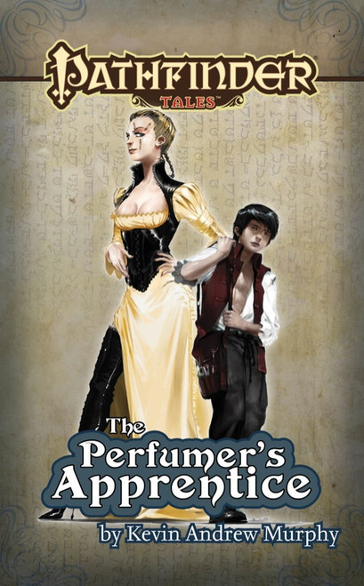 Pathfinder Tales: The Perfumer's Apprentice ePub (Download), by Kevin Andrew Murphy. This cover depicts a human woman and a human boy.