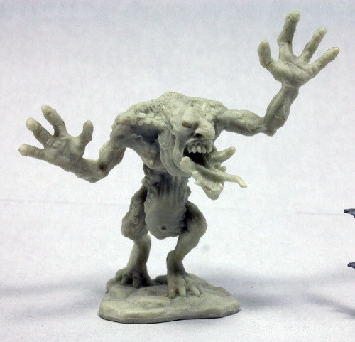 An image of a Pathfinder Troll, arms wide and ready to catch any unsuspecting adventurers in its path. (Front View)