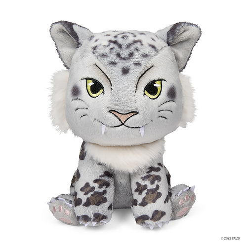 Pathfinder: Droogami Phunny Plush by Kidrobot product shot depicting an adorable snow leopard cub--the perfect animal companion or familiar!
