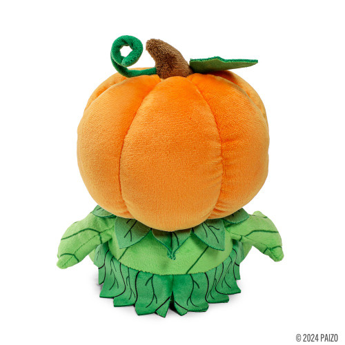 Pathfinder: Gourd Leshy Phunny Plush by Kidrobot product image depicting a joyous and adorable pumpkin-headed plant person... in plush!