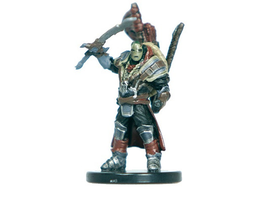 An image of a dragon smiter, a paladin, in mask and heavy armor and carrying an uncomfortable volume of weaponry. (Front View)