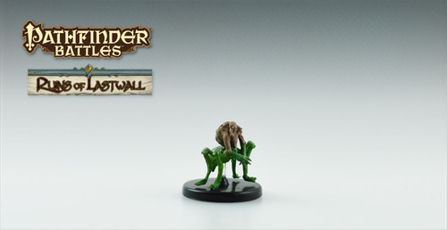 This small, centaurlike ant creature bears a huge, bulging sack on its armored back. (Front View)