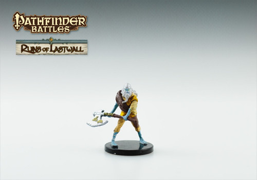 This barnacle-encrusted walking corpse looks like a zombie, but is dripping with water and gives off a nauseating stench. It is dressed in tattered, earth-toned clothes and carries a large axe in both hands before it. (Front View)