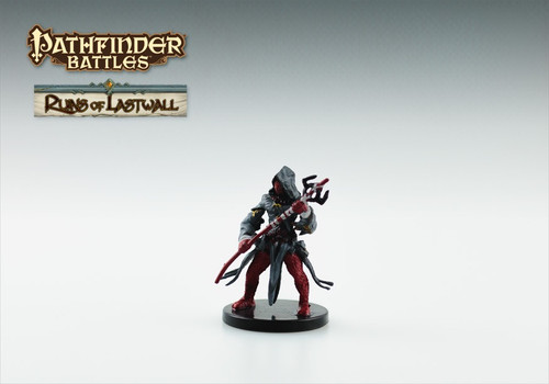 Although this robed sorcerer stands and moves like a man, his body is a writhing mass of squirming, slippery, red worms. (Front View)