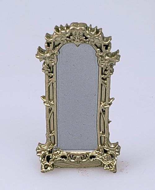 An image of a tall magic mirror with an ornate frame that replaces characters with evil mirror duplicates from another dimension. (Front View)