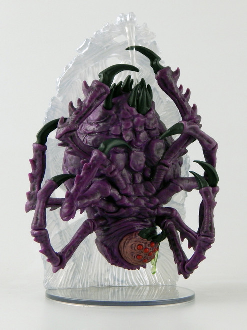 This immense purple spider has a legspan of nearly forty feet and a hideously bloated body, yet still moves with fluid grace. (Front View)