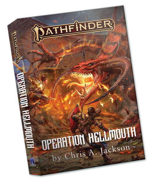 a 3d image of the cover for Operation Hellmouth by Chris A. Jackson.