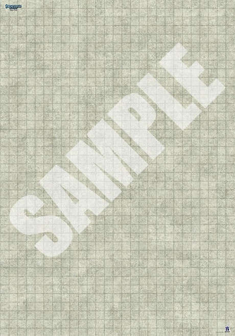 Pathfinder Flip-Mat: Bigger Basic sample grid map of smooth stone