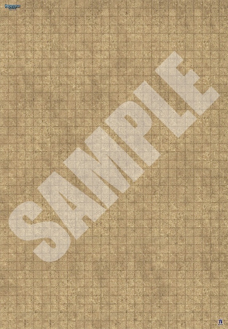 Pathfinder Flip-Mat: Bigger Basic sample grid map of fine dirt