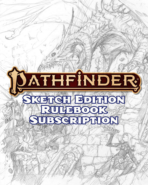 Pathfinder Sketch Edition Rulebook Subscription