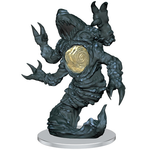 A bythos is a roughly humanoid creature with four arms and a body made of swirling clouds and mist. Despite its appearance, its body feels like dry stone.