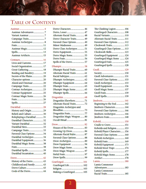 Advanced Races Compendium for PFRPG PDF